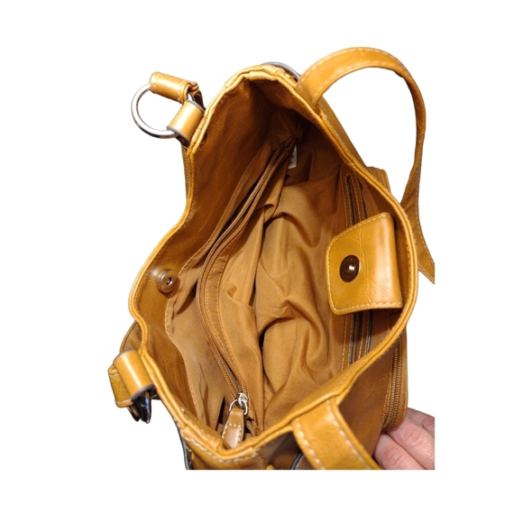 Treviso brown leather shoulder bag - Picture 5 of 8